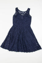 Blue Lace Bridesmaid Dress 681