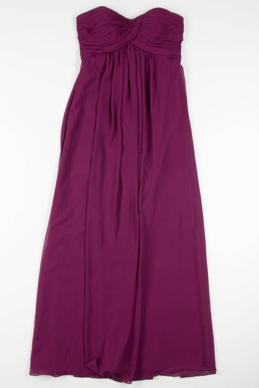 Plum Strapless Gown 682
