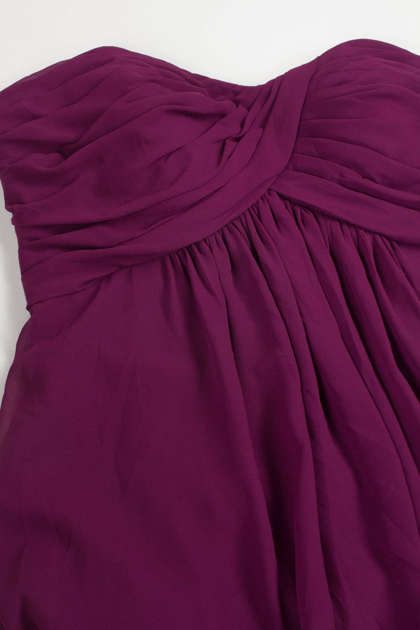 Plum Strapless Gown 682