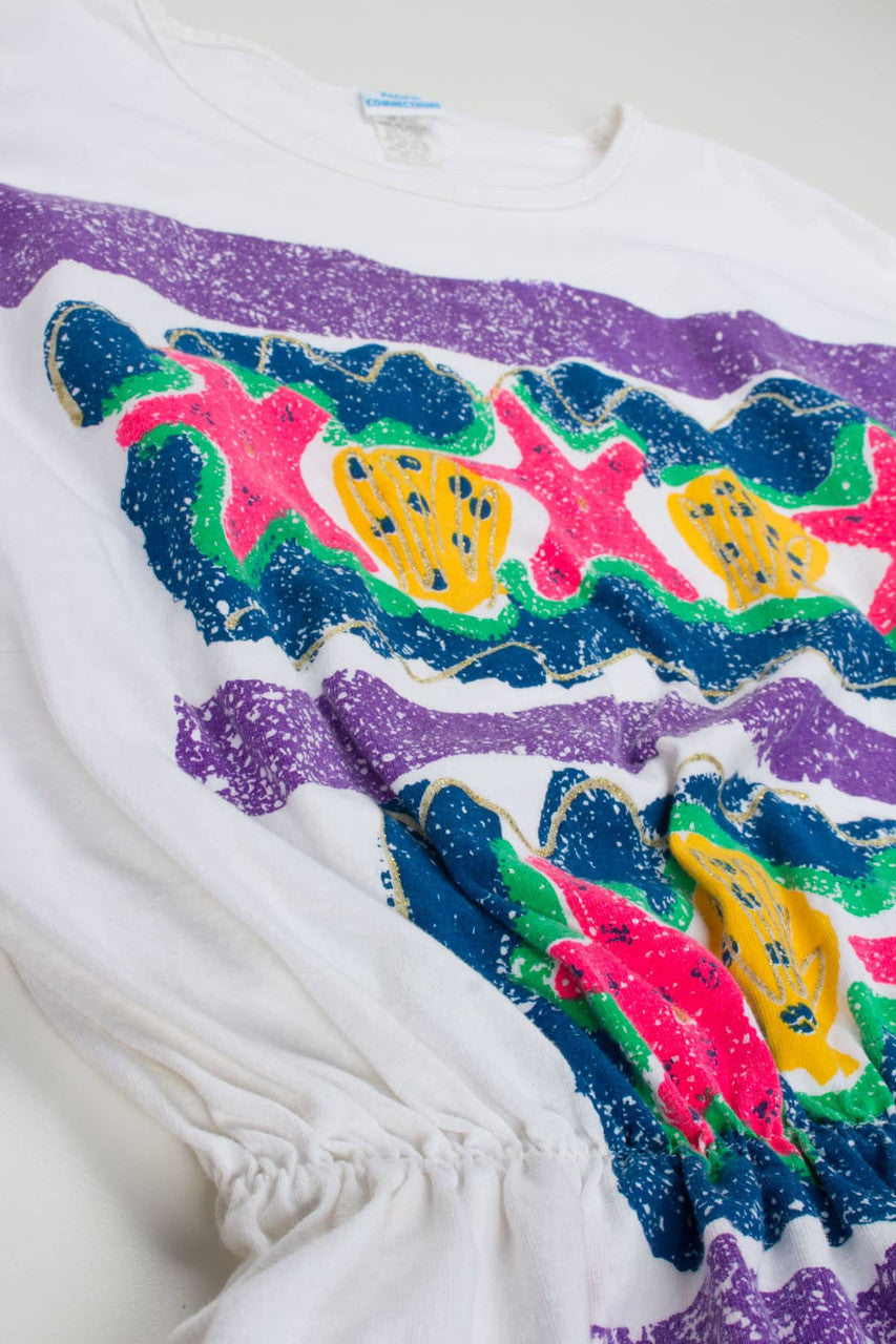 Vintage Sea Shells T-Shirt Tunic 688