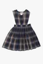 Vintage Kid Sized Navy Blue Plaid Becky Thatcher Jumper (1990s)