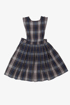 Vintage Kid Sized Navy Blue Plaid Becky Thatcher Jumper (1990s)