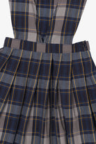 Vintage Kid Sized Navy Blue Plaid Becky Thatcher Jumper (1990s)