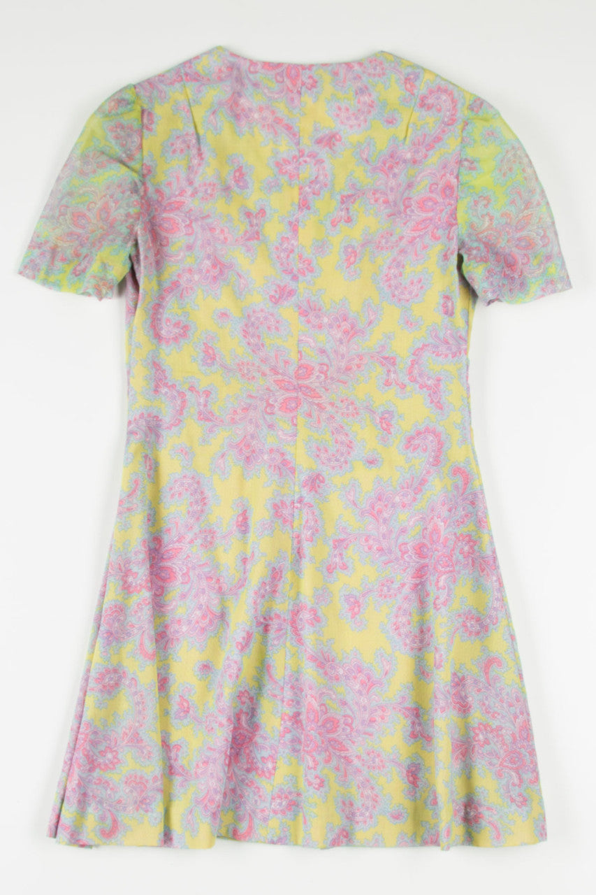 Lime & Pink Floral Dress