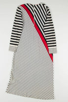 Diagonal Striped Maxi Dress