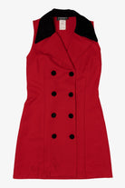 Vintage Red City Triangles Dress (1990s)