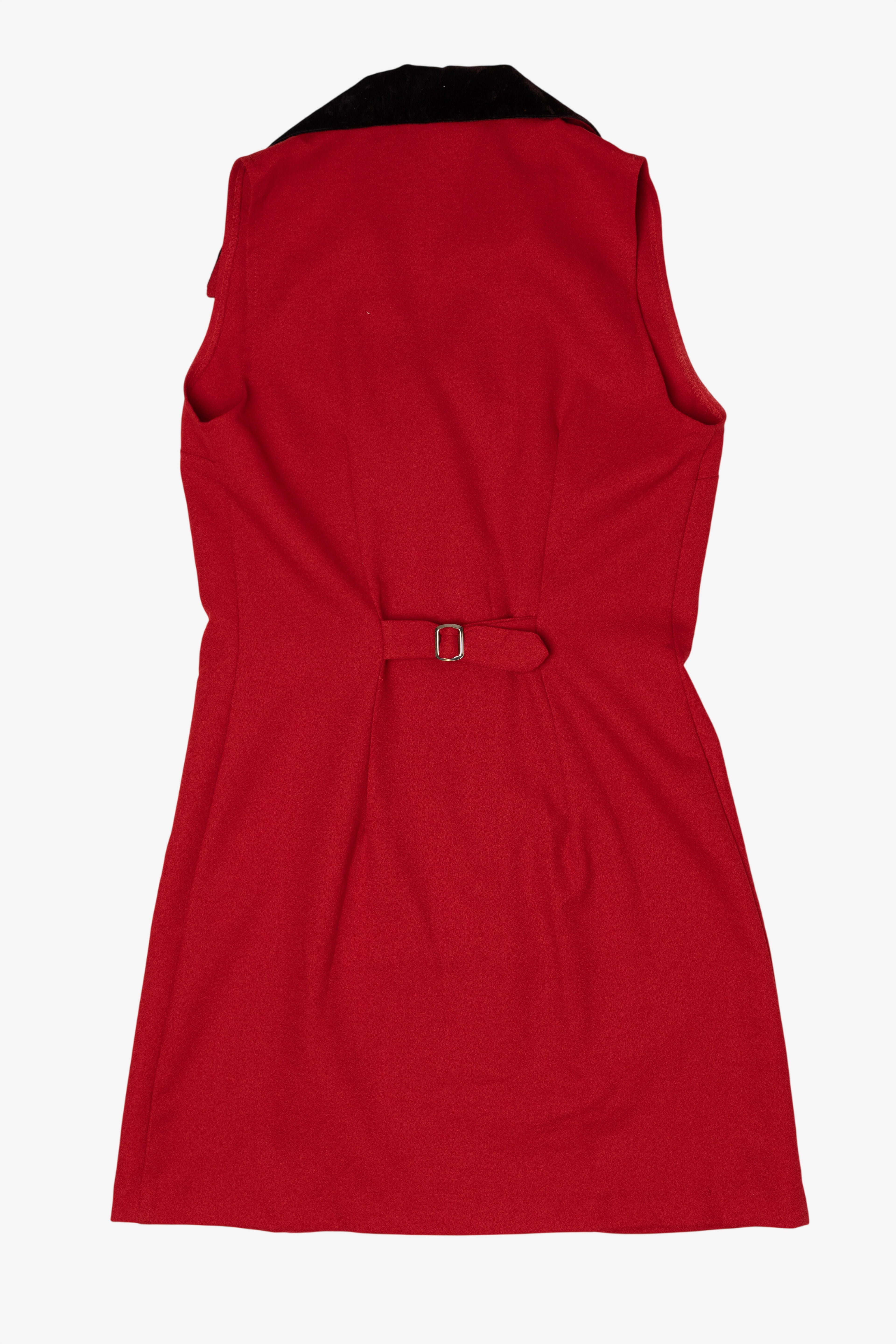 city triangles red dress Vintage Red City Triangles Dress (1990s)