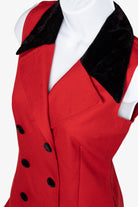 Vintage Red City Triangles Dress (1990s)