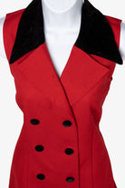 Vintage Red City Triangles Dress (1990s)