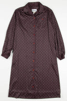 Brown Paisley Shirt Dress