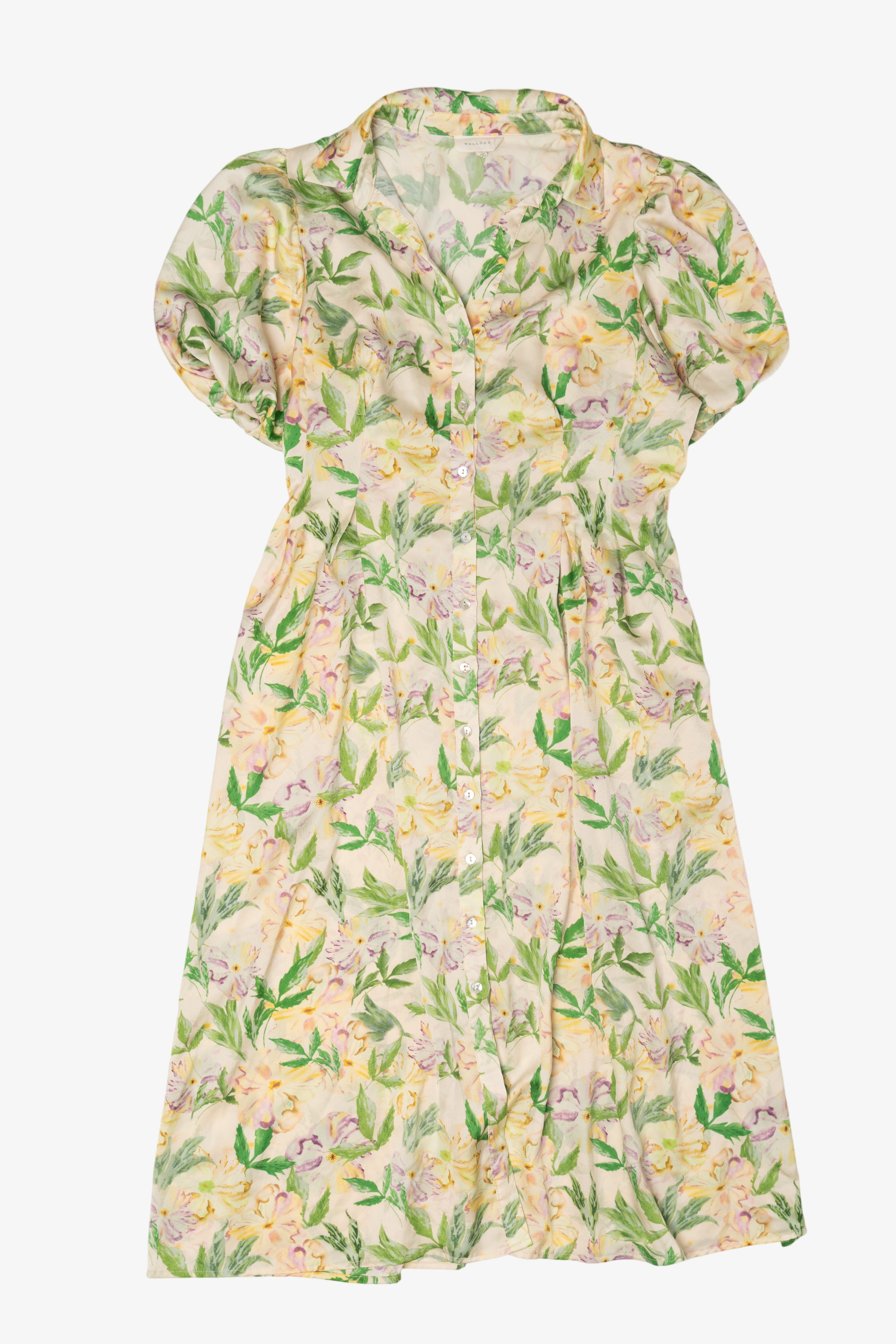 Recycled Melloday Floral Shirt Dress (2010s)