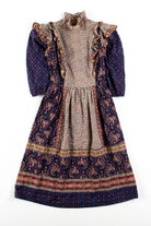 Vintage Paisley Ruffle Dress