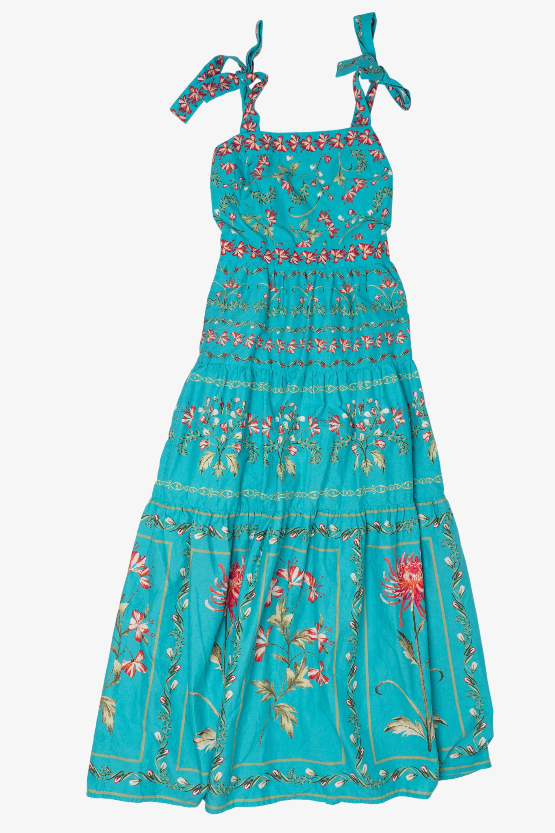 Recycled Aqua Crown & Ivy Maxi Dress (2010s) – Ragstock