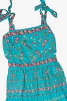Recycled Aqua Crown & Ivy Maxi Dress (2010s)