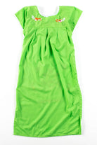 Vintage Lime Huipil Dress