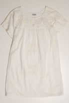 Vintage White Huipil Dress