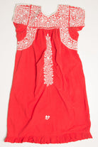 Vintage Red & White Huipil Dress