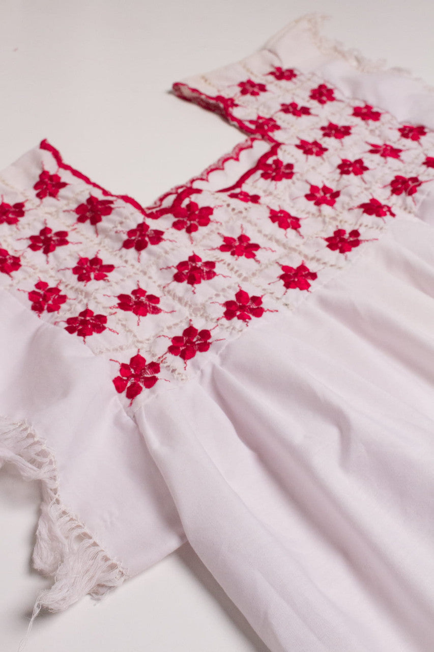 Vintage Nicaragua Embroidered Huipil Dress