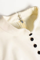 Vintage Two-Tone Button Front Dress (1980s)