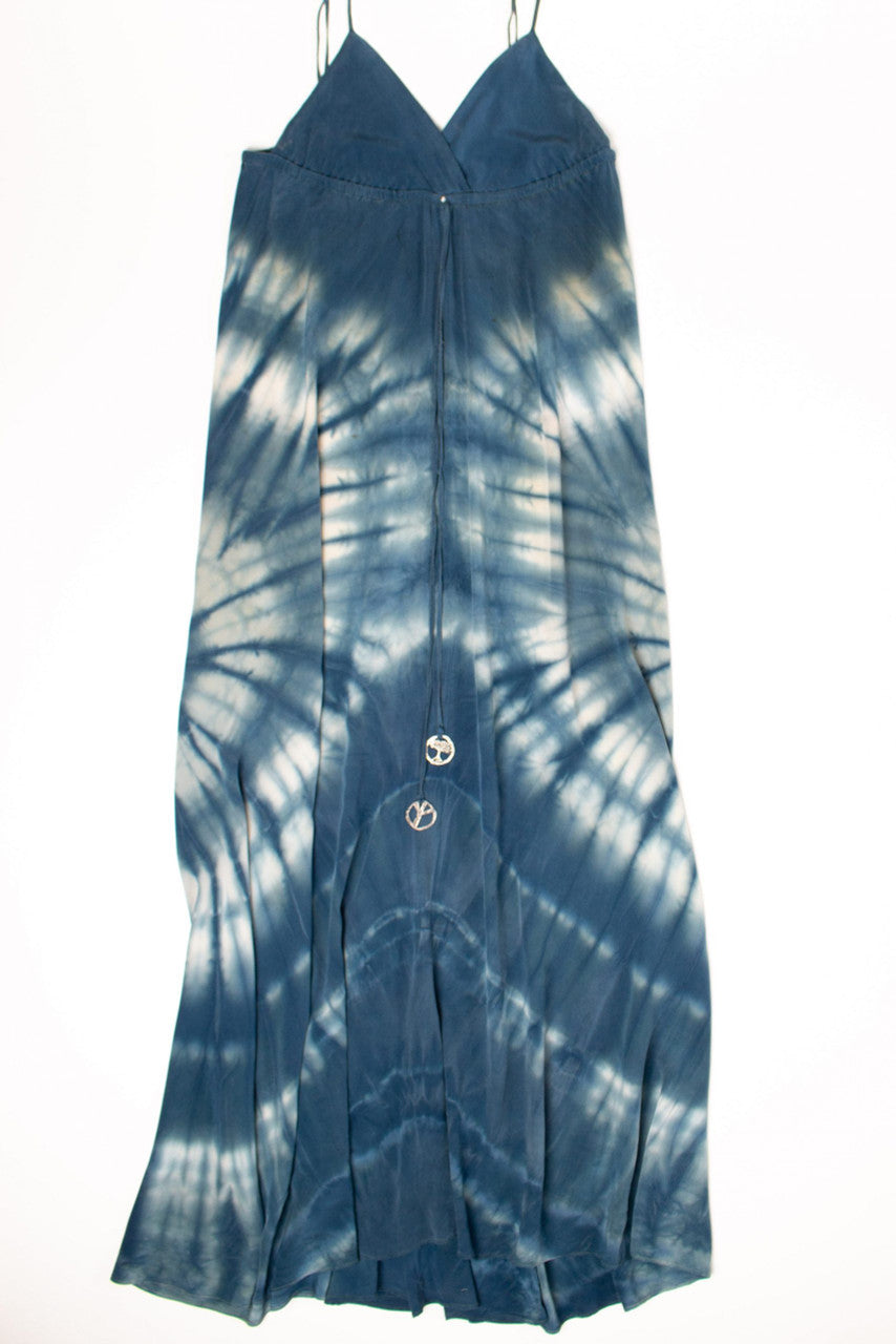 Vintage Hippie Charm Tie Dye Dress (2000s)