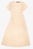Vintage Polka Dot Tie Back Shirt Dress (1980s)