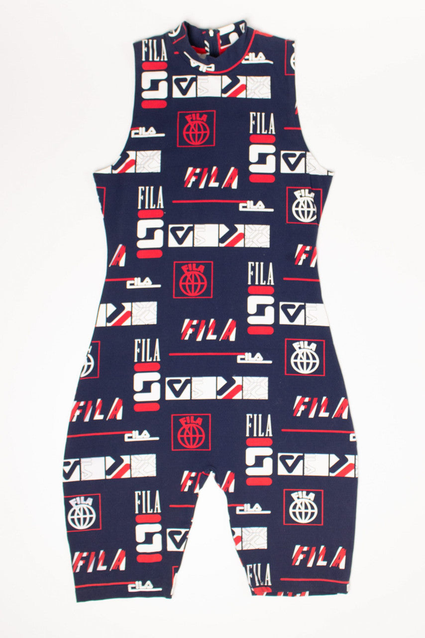 Vintage FILA Logo Print Elastic Bibs (2000s)