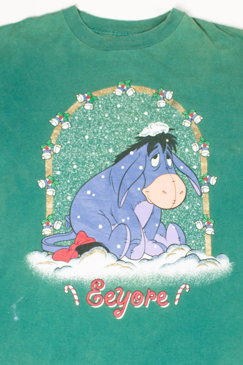 Vintage Eeyore Christmas T-Shirt Nightgown (2000s)