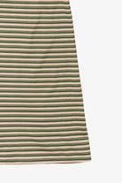 Vintage Beige And Green Striped Dress (1970s)