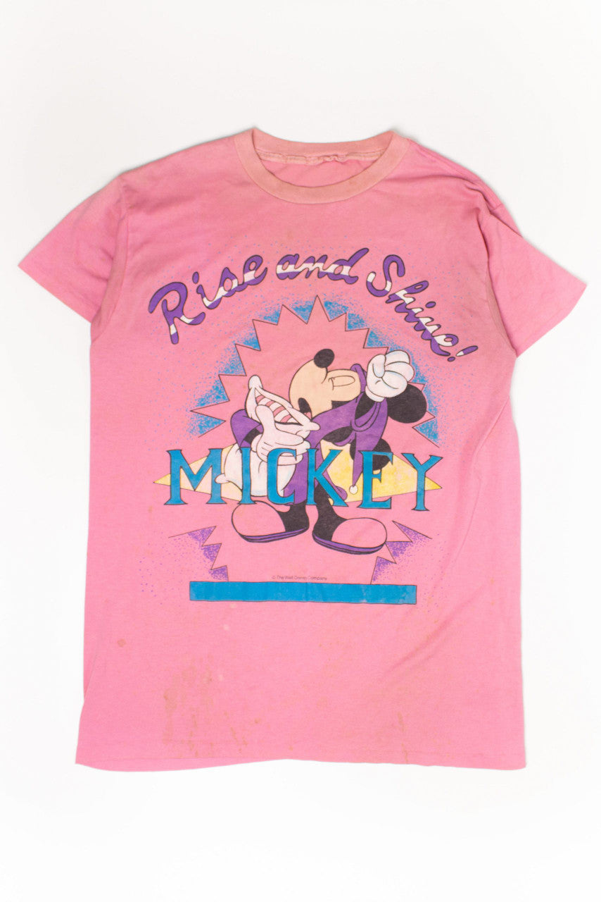 Vintage Rise and Shine Mickey T-Shirt Nightgown (1990s)