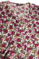 Vintage Button Up Floral Maxi Dress