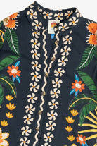 Farm Rio x Anthropologie Long Sleeve Button Front Maxi Dress