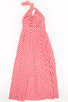 Vintage Red Gingham Halter Dress