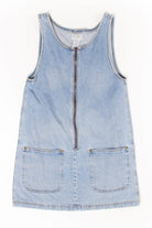 Vintage Denim Zip Up Mini Dress