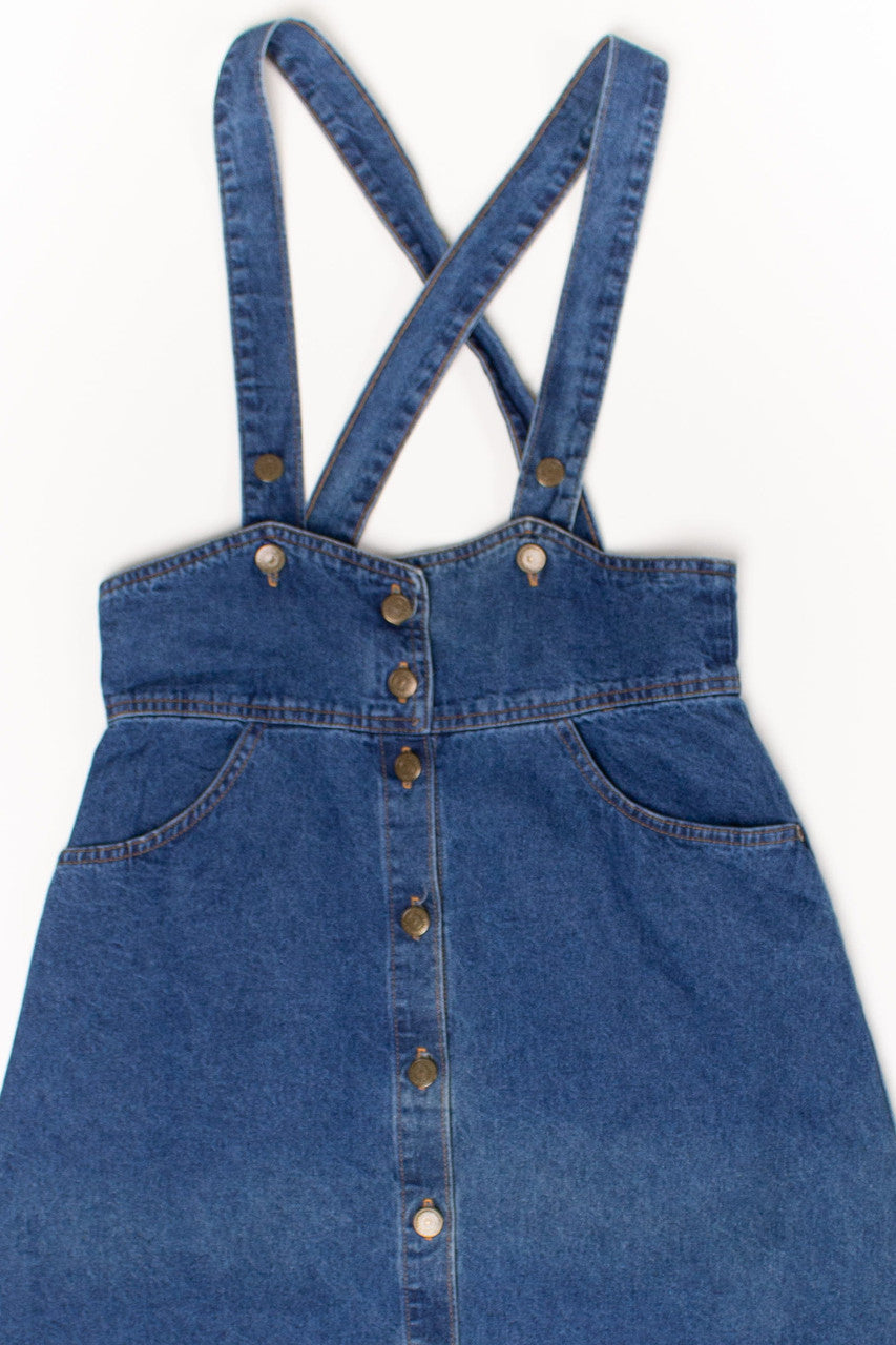 Vintage Vivaldi Jeanswear Button Up Denim Dress