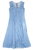 Vintage Sugar Blues Denim Maxi Dress