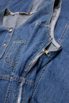Vintage Button Top Denim Maxi Dress