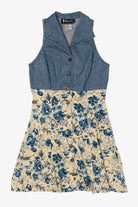 Vintage All That Jazz Denim And Floral Dress (1990s)