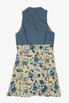 Vintage All That Jazz Denim And Floral Dress (1990s)