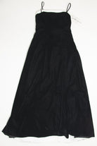 Deadstock Black Velvet Prom Dress (sz. 12)