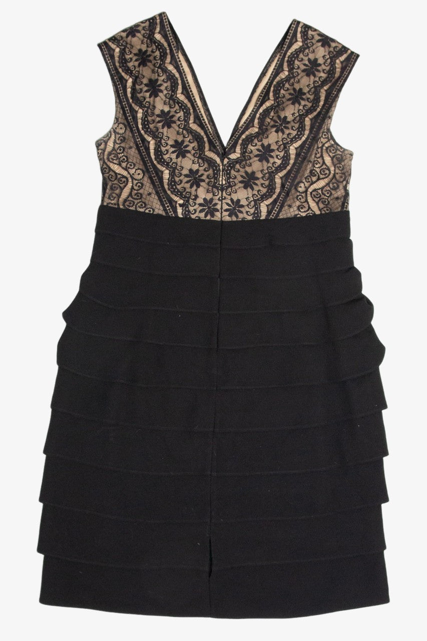 Lace & Black Ruffle Dress (sz. 14)