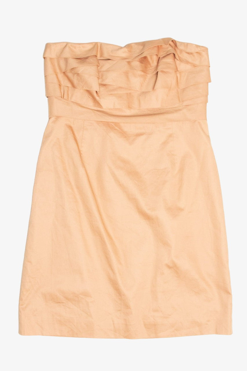 Beige J. Crew Strapless Dress (sz. 8)