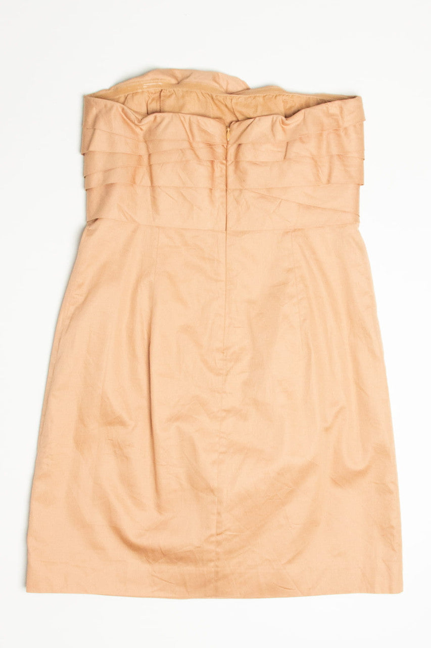 Beige J. Crew Strapless Dress (sz. 8)