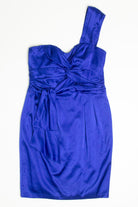 Royal Blue One Shoulder Party Dress (sz. 6)