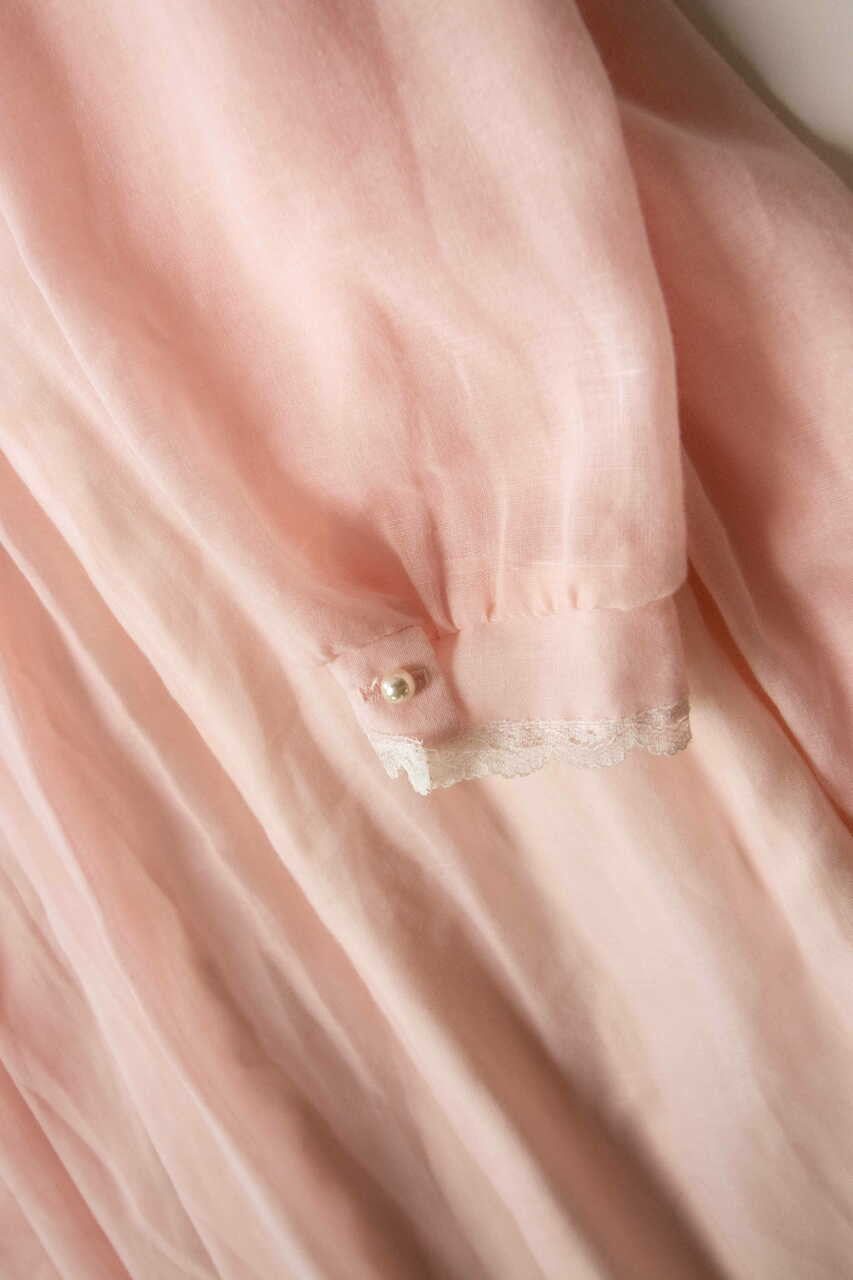 Vintage Pink Lace Gunne Sax Jeunes Filles Dress (1970s)
