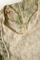 Vintage Wiggle Worm Lace Sleeve Prairie Dress (1970s)