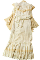Vintage Lace Bell Sleeve Prairie Dress (1970s)