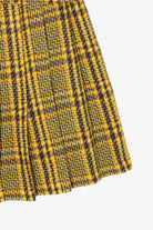 Vintage Yellow Plaid Houndstooth Torino Blazer And Matching Skirt (1980s)
