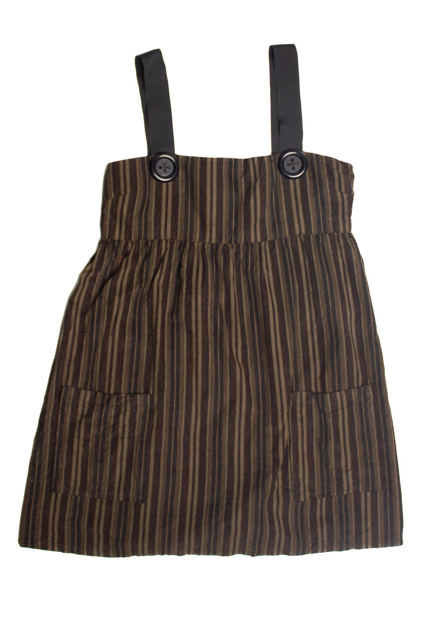 Y2k Striped Button Dress (2000s) 871