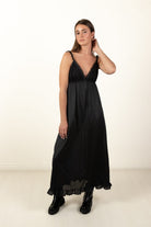 Vintage Dara-Jane Lace Maxi Slip Dress (1980s)