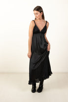 Vintage Dara-Jane Lace Maxi Slip Dress (1980s)